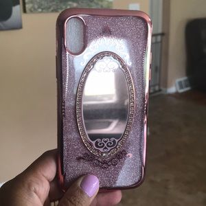 New Sparkly Rose Gold Pink VIUME iPhone X case